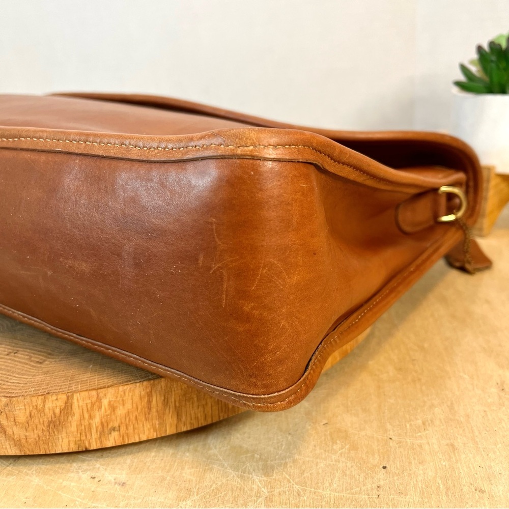 Vintage Coach USA Leather Flap Briefcase 1332-238 Brown Portfolio - Picture 7 of 15